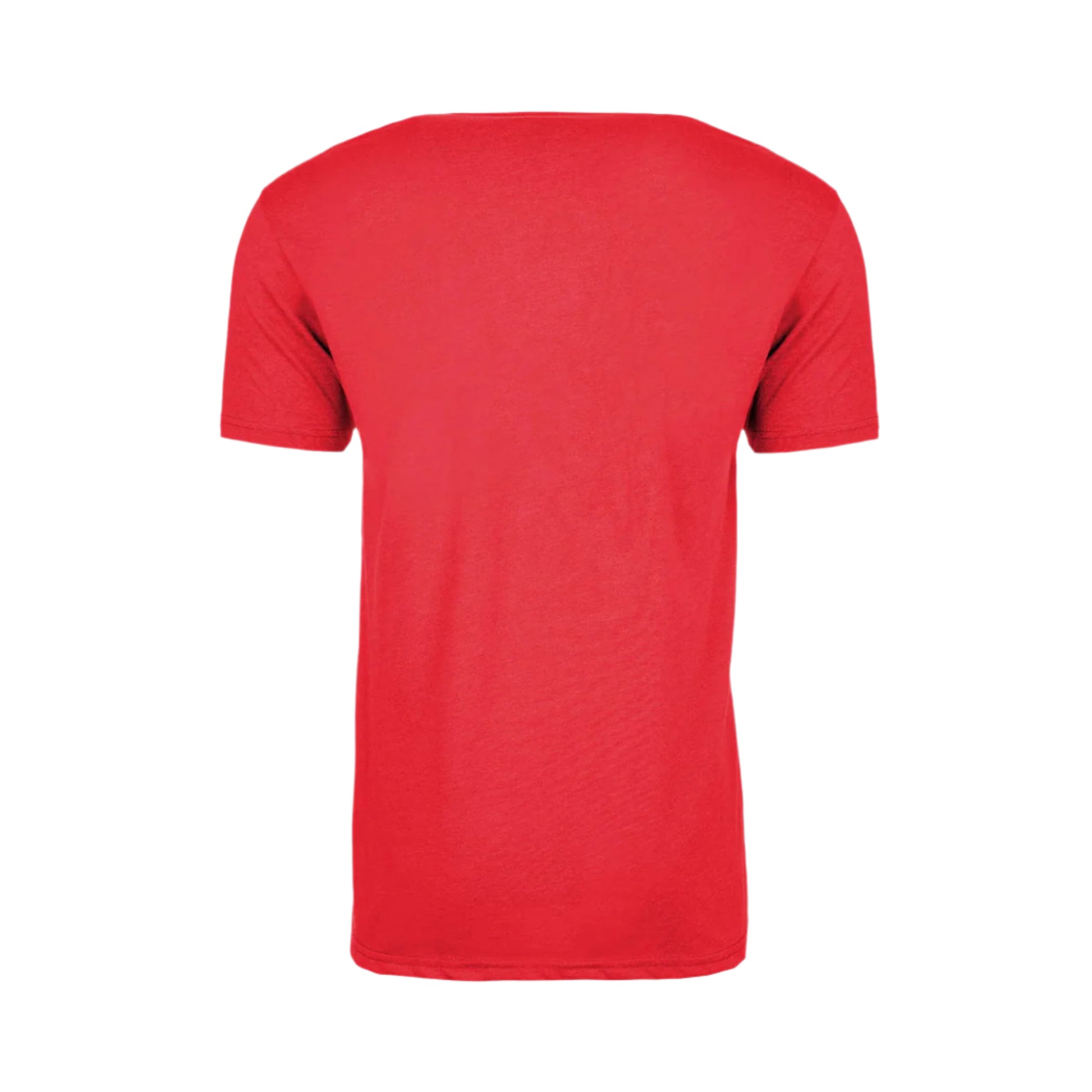 Next Level Unisex CVC Blank T-Shirt in Red – Back View