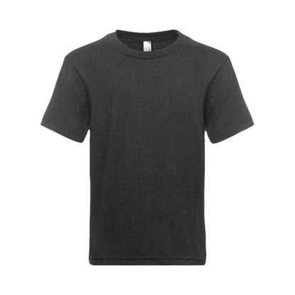 Next Level Youth Tri-Blend T-Shirt in Vintage Black – Front View