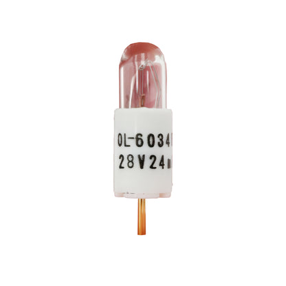 Oshino Incandescent Aircraft Lamp 28V OL-6034BPGPL – Upright Light Bulb View