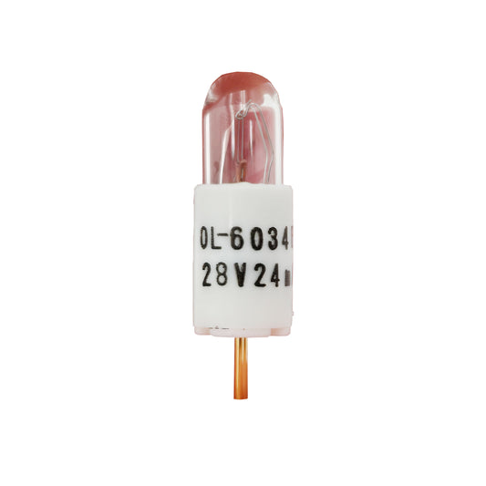 Oshino Incandescent Aircraft Lamp 28V OL-6034BPGPL – Upright Light Bulb View