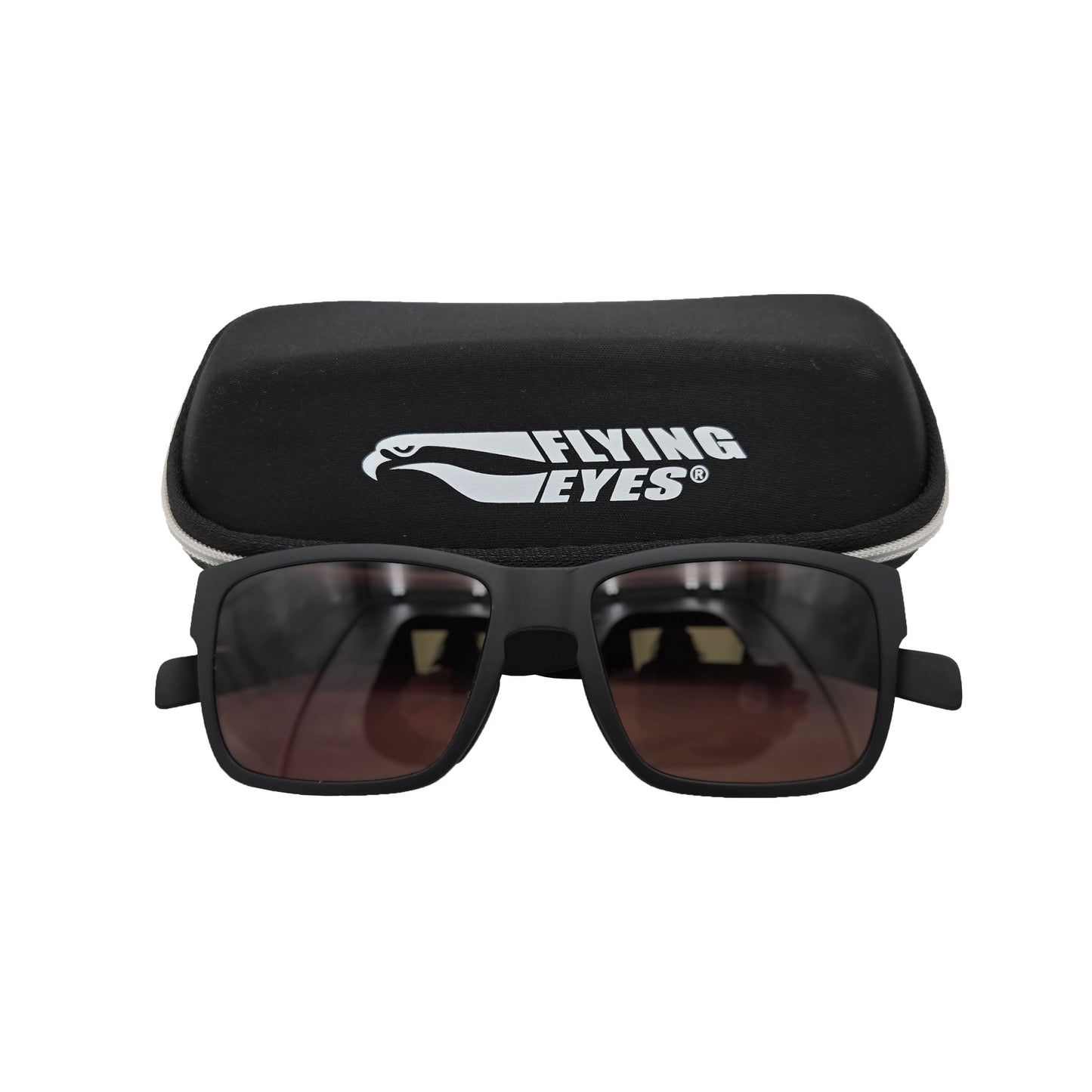 Osprey Aviation Sunglasses – OS-MB-GCT Model with Case Display