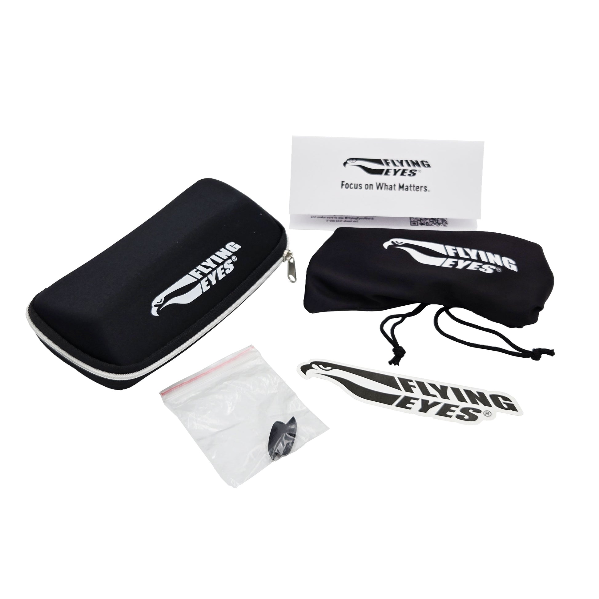 Osprey Aviation Sunglasses – Complete Set with Case, Cloth, and Accessories