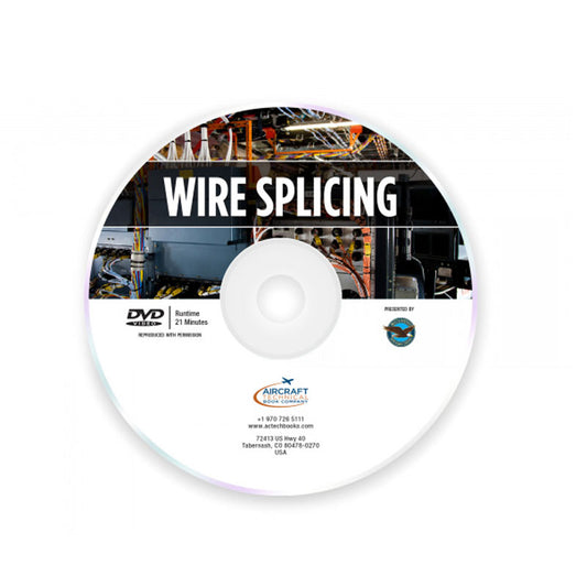 On Wire Splicing DVD demonstrating aircraft wire harness splice procedures and 20 gauge wire techniques