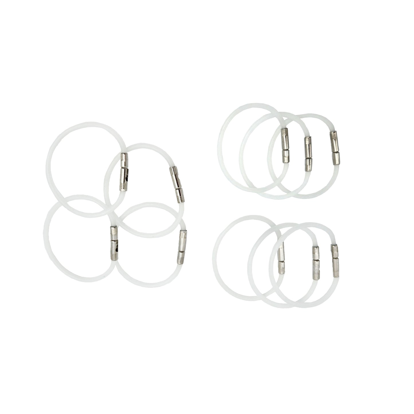 Advanced Pilot Products Flexi-Lock 1.75-inch Checklist Rings opaque, set of 10 - reliable aviation checklist rings