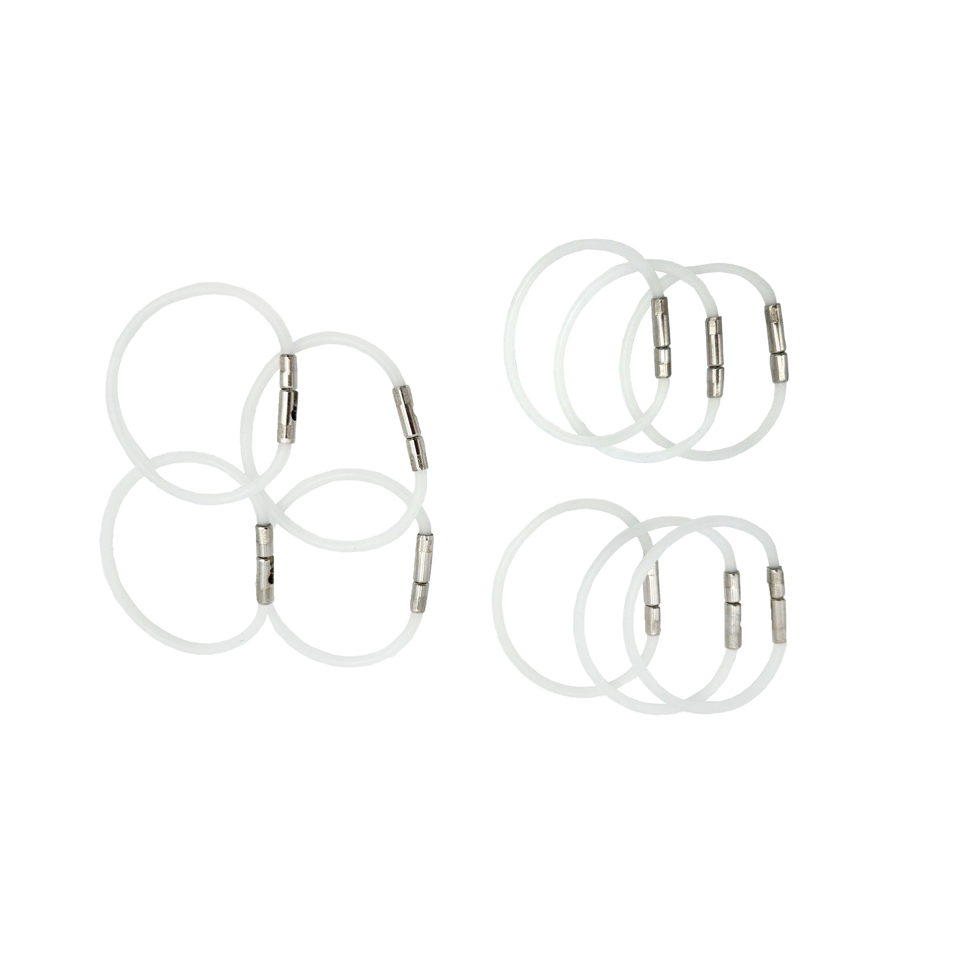 Advanced Pilot Products Flexi-Lock 1.75-inch Checklist Rings opaque, set of 10 - reliable aviation checklist rings