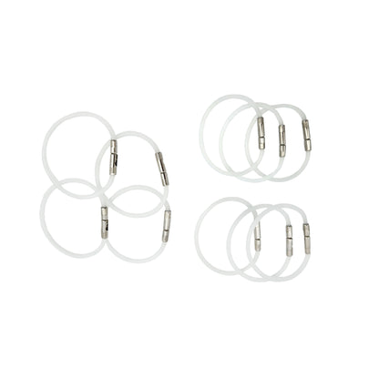 Advanced Pilot Products Flexi-Lock 1.75-inch Checklist Rings opaque, set of 10 - reliable aviation checklist rings