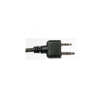 Dual-pin connector, specifically the PA-1160AI/S headset plug for Icom handheld radios. 