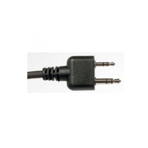 A two-pin plug, commonly used for connecting a headset.