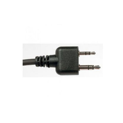 A two-pin plug, commonly used for connecting a headset.