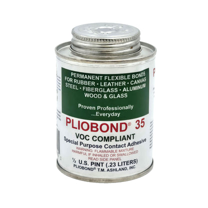 Ashland Pliobond 35 LV VOC-Compliant Contact Adhesive half-ounce oil can front view - high-performance adhesive for multiple surfaces