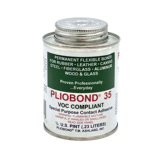 Ashland Pliobond 35 LV VOC-Compliant Contact Adhesive half-ounce oil can front view - high-performance adhesive for multiple surfaces