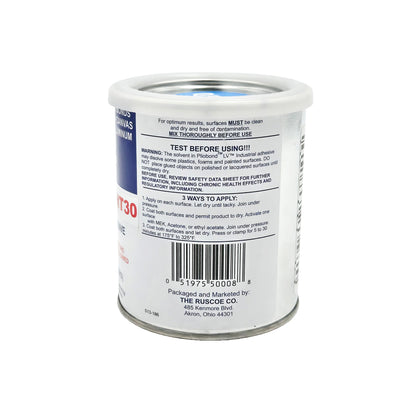 Ashland Pliobond HT-30 Thermocuring Contact Adhesive 1-pint can side view - durable contact adhesive for industrial use