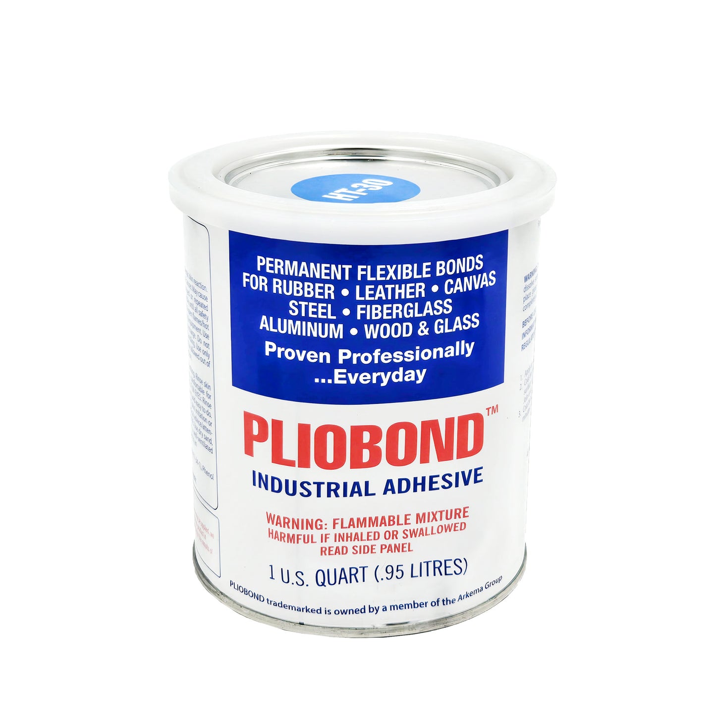 Ashland Pliobond HT-30 Thermocuring Contact Adhesive 1-quart can front view - premium thermocuring adhesive for strong bonds