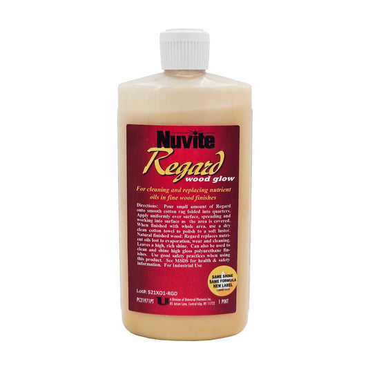 Regard Wood Cleaner, Polish & Conditioner 1-pint - premium wood care solution for cleaning, polishing, and conditioning