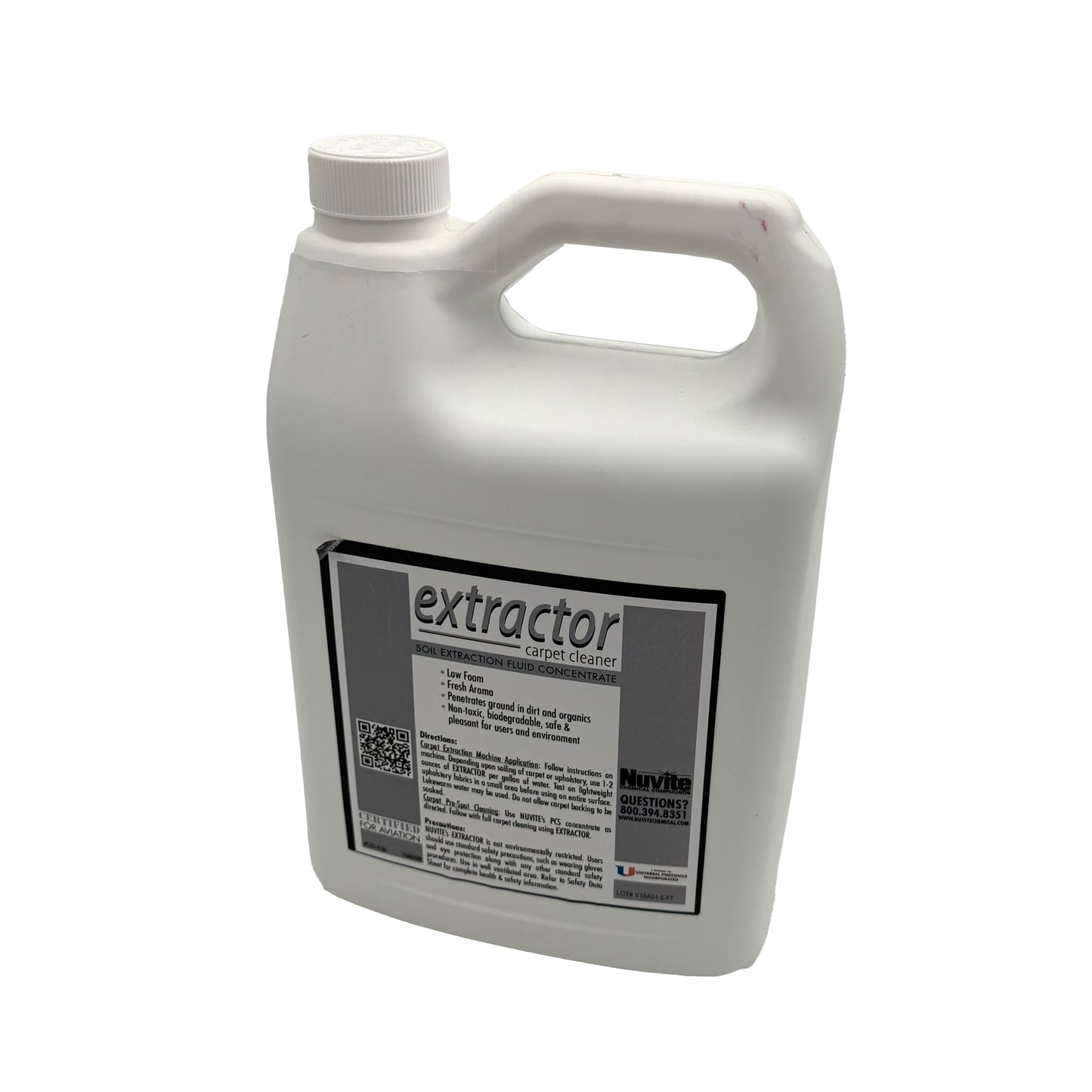 Extractor Concentrated Low Foam Carpet & Upholstery Machine Fluid, Gallon