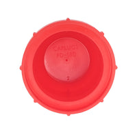 PD Series - Threaded Plastic Plugs For Flared JIC Fittings | PD-180 LDPE, bottom of cap, inscription shown inside cap