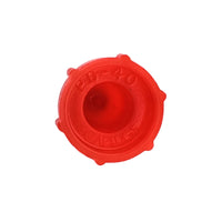 PD Series - Threaded Plastic Plugs For Flared JIC Fittings | PD 40, bottom of cap, inscription shown inside cap