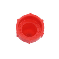 PD Series - Threaded Plastic Plugs For Flared JIC Fittings | PD 50, bottom of cap, inscription shown inside cap