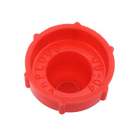 PD Series - Threaded Plastic Plugs For Flared JIC Fittings | PD-60, bottom of cap, inscription shown inside cap