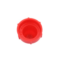 PD Series - Threaded Plastic Plugs For Flared JIC Fittings | PD 65, bottom of cap, inscription shown inside cap