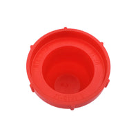 PD Series - Threaded Plastic Plugs For Flared JIC Fittings | PD-HF 16 HDPE, bottom of cap, inscription shown inside cap