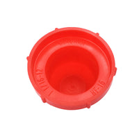 PD Series - Threaded Plastic Plugs For Flared JIC Fittings | PD-HF 16 LDPE, bottom of cap, inscription shown inside cap