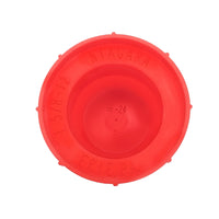 PD Series - Threaded Plastic Plugs For Flared JIC Fittings | PD-HF 24 LDPE, bottom of cap, inscription shown inside cap
