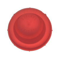 PD Series - Threaded Plastic Plugs For Flared JIC Fittings | PD-HF 30 LDPE, bottom of cap, inscription shown inside cap