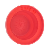 PD Series - Threaded Plastic Plugs For Flared JIC Fittings | PD-HF 32 LDPE, bottom of cap, inscription shown inside cap