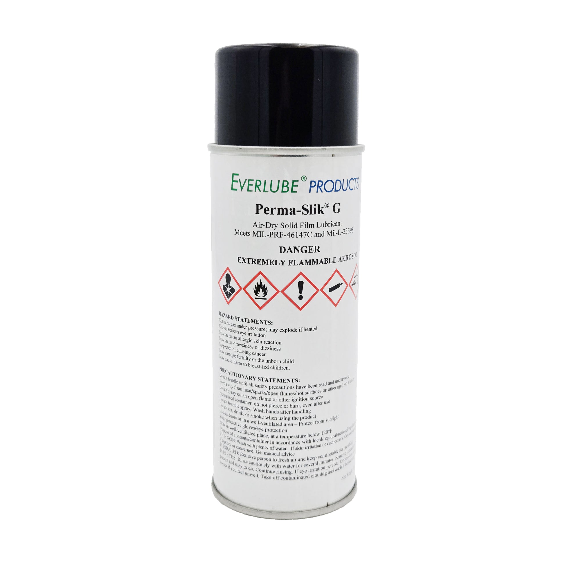 Everlube Perma-Slik G Air Dry Lubricant – Front View of 13oz Can with Label