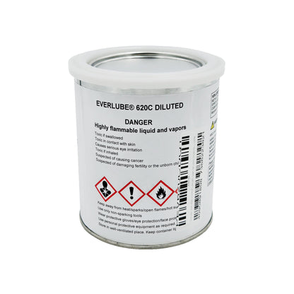 Everlube 620C Solid Film Lubricant - Side Panel with Safety Info
