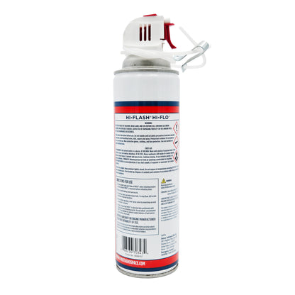 Prist HI-FLASH HI-FLO Aviation Fuel Additive – Back View with Usage and Safety Instructions