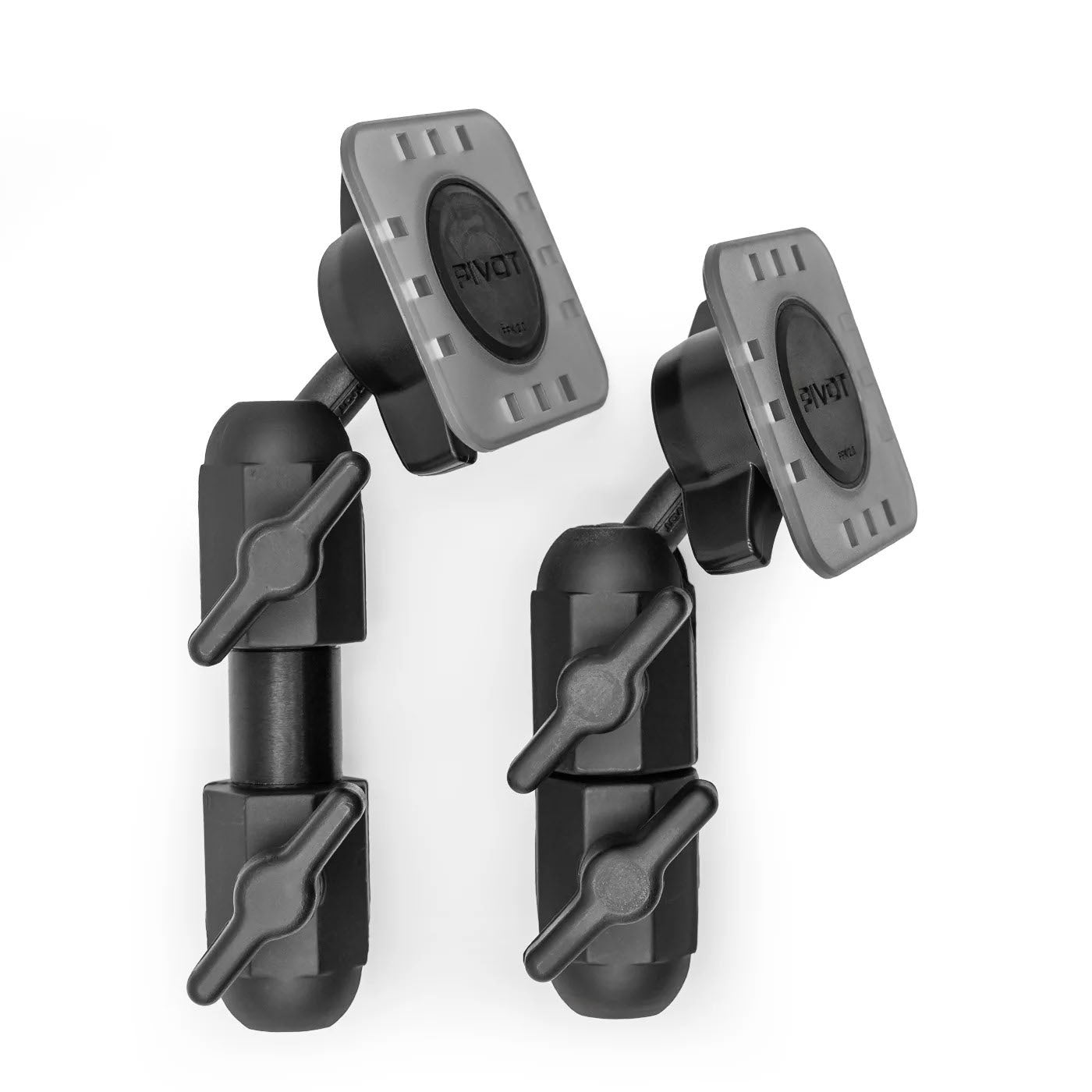 PIVOT Double Suction Cup Mount with 19 cm and 22 cm arm variants for FAA-approved aviation iPad mounting