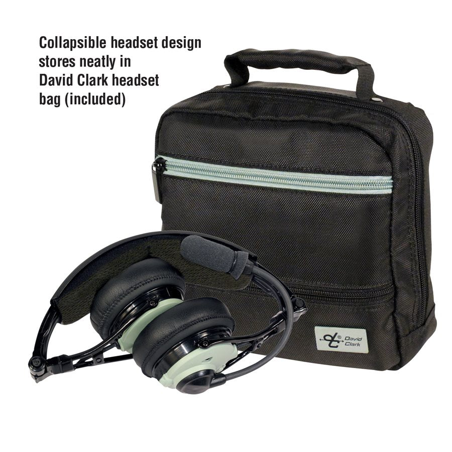 David Clark DC PRO-2 Passive Headset 43106G-02 – Lightweight rest-on-ear aviation headset with 5-pin XLR and noise-cancelling microphone