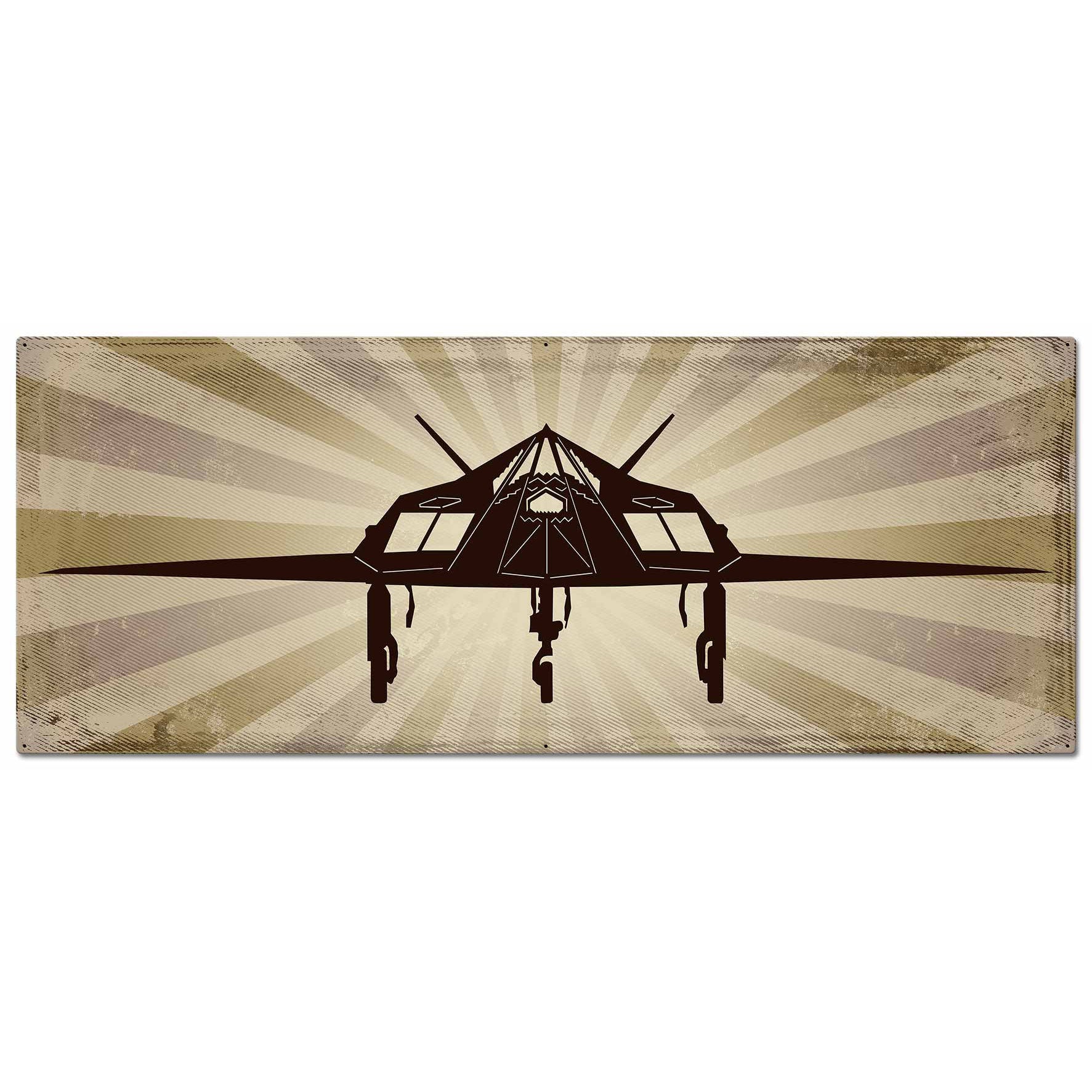 F117 Stealth Fighter Plasma Cut Sign
