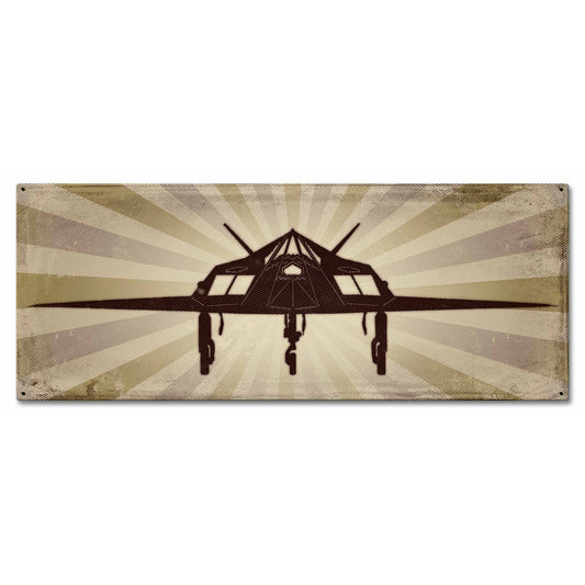 F117 Stealth Fighter Sign