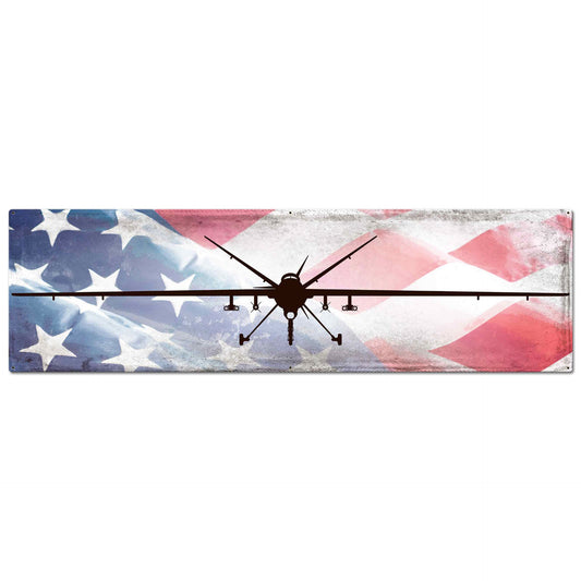 MQ-9 Reaper American Flag Sign