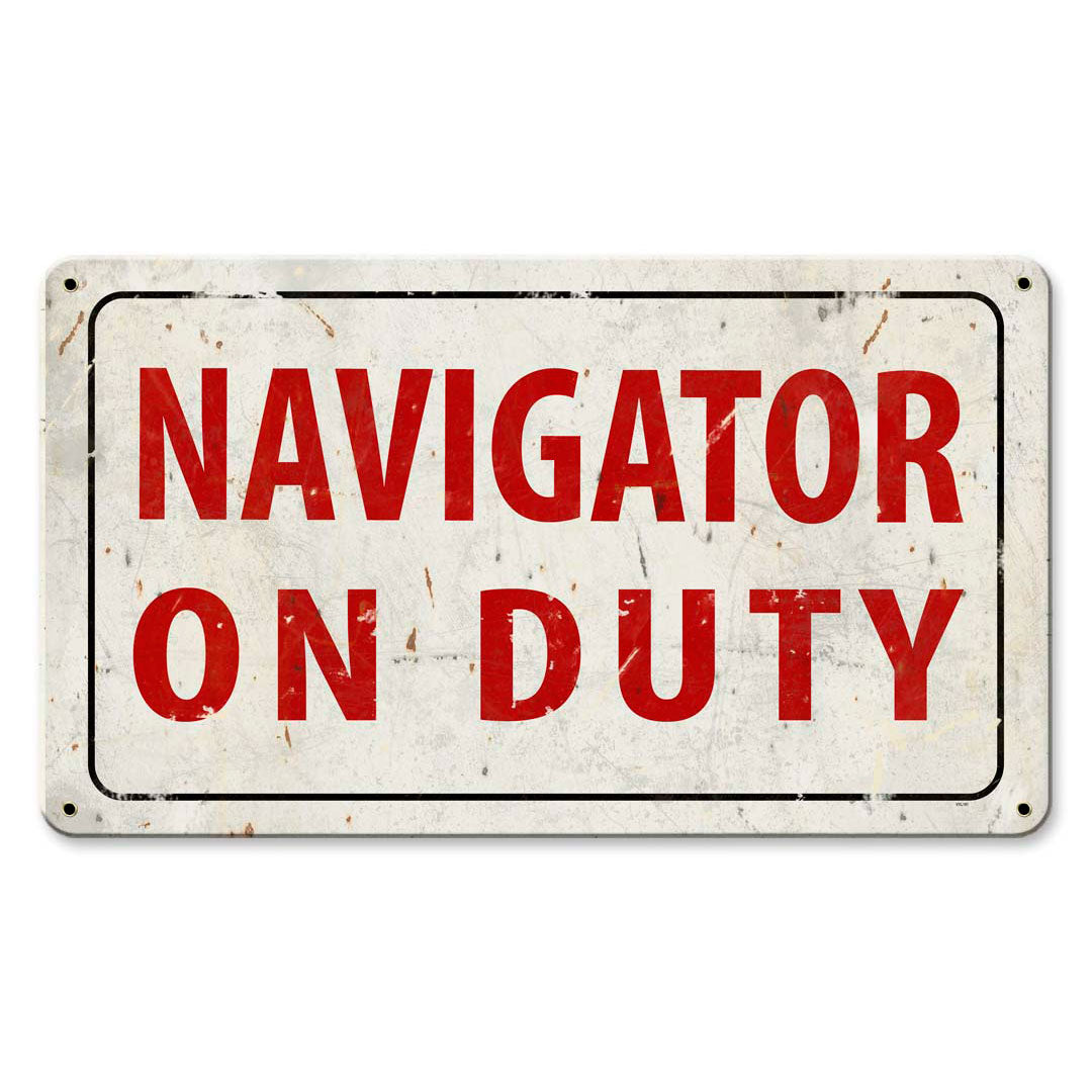 Navigator On Duty Sign