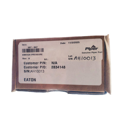 United Electric 587-847 pressure switch assembly with DIN connector.