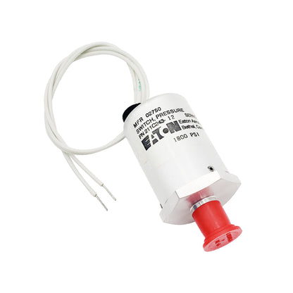 DIN 43650 connector with three-pin contacts on pressure switch