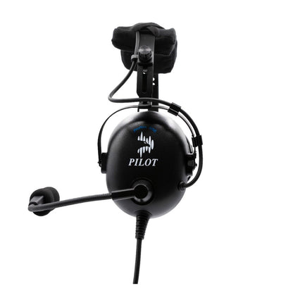 Pilot USA ProMax ANR Aviation Headset – side profile with boom mic