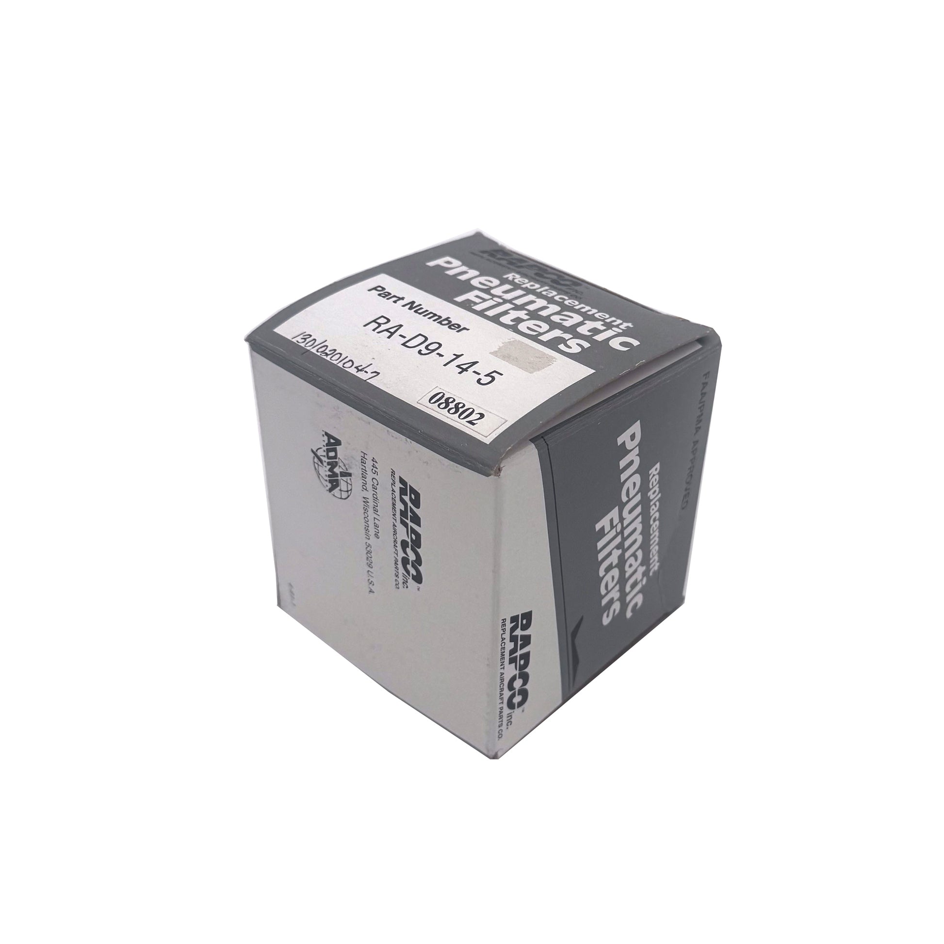 Rapco RA-D9-14-5 vacuum inlet filter – new, sealed in retail box