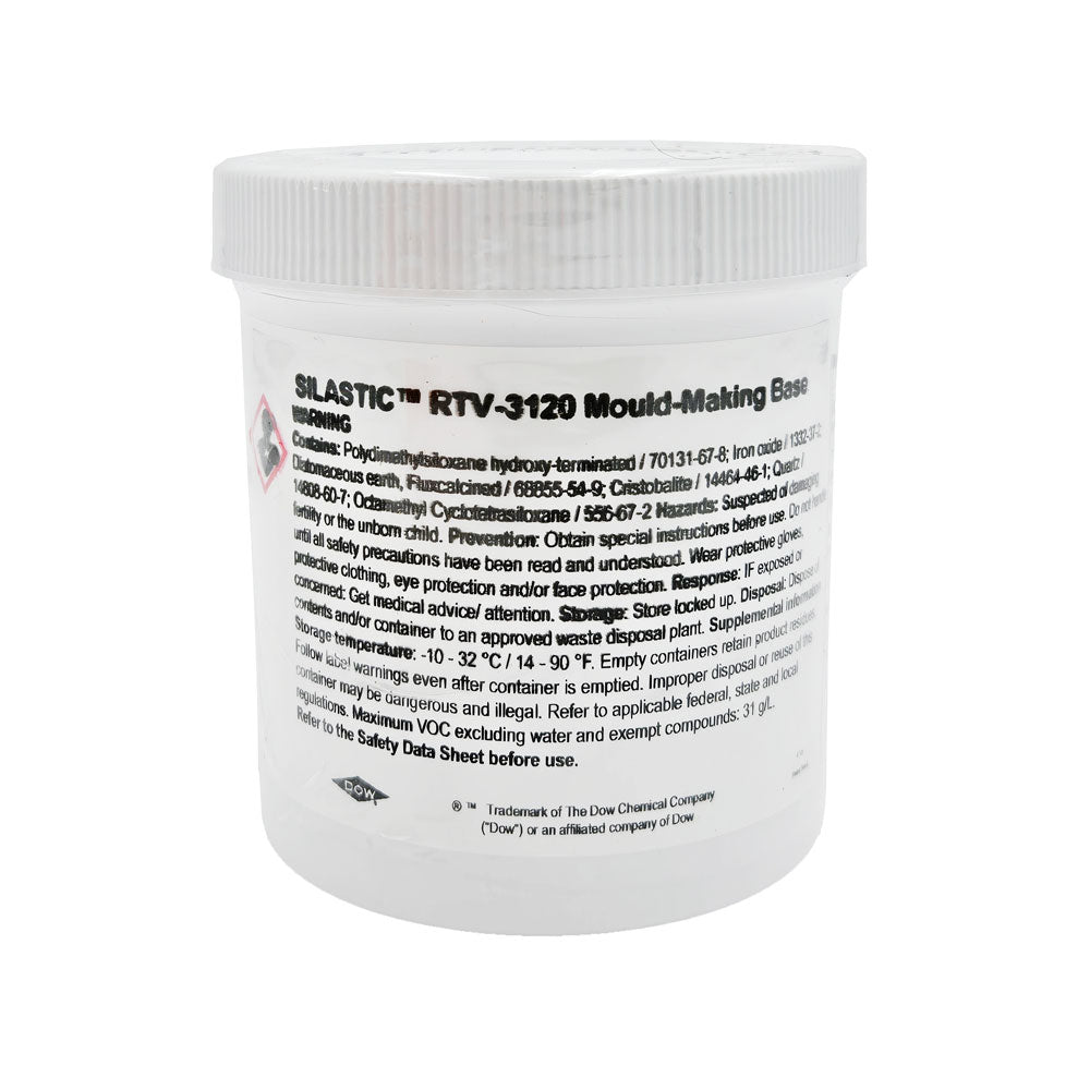 SILASTIC RTV-3120 Mold-Making Base – Front View of High-Temperature Silicone Rubber Container