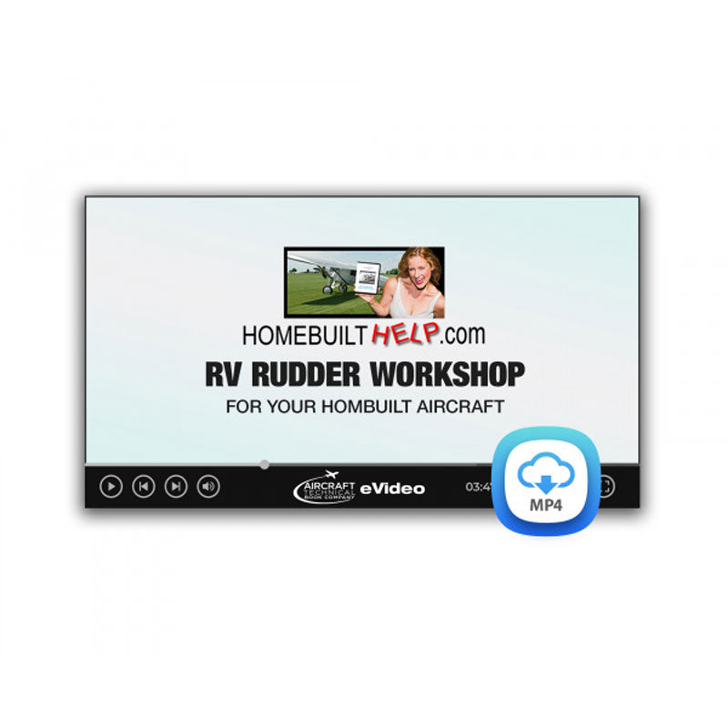 RV Rudder Workshop video download demonstrating rudder construction techniques for experimental aircraft