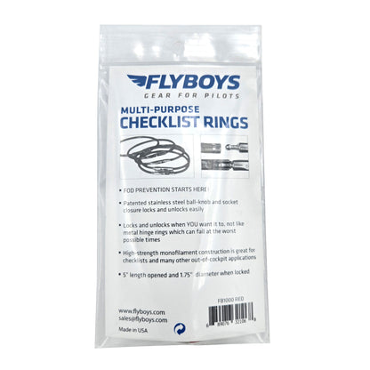 FlyBoys Flexi-Lock 1.75-inch Checklist Rings red package back view with product details