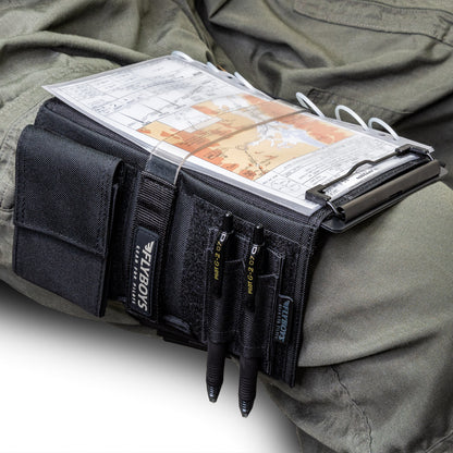 FlyBoys Reversible Pilot Kneeboard loaded with aviation charts and pilot accessories