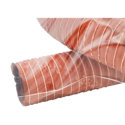 Thermoid SCAT8 Aeroduct – Close‑Up Detail of Red Reinforced Wire Construction