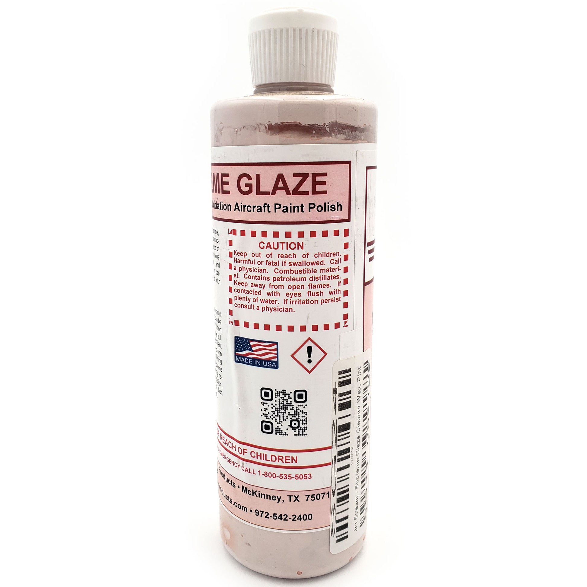Jet Stream - Supreme Glaze Cleaner Wax, Pint, side b