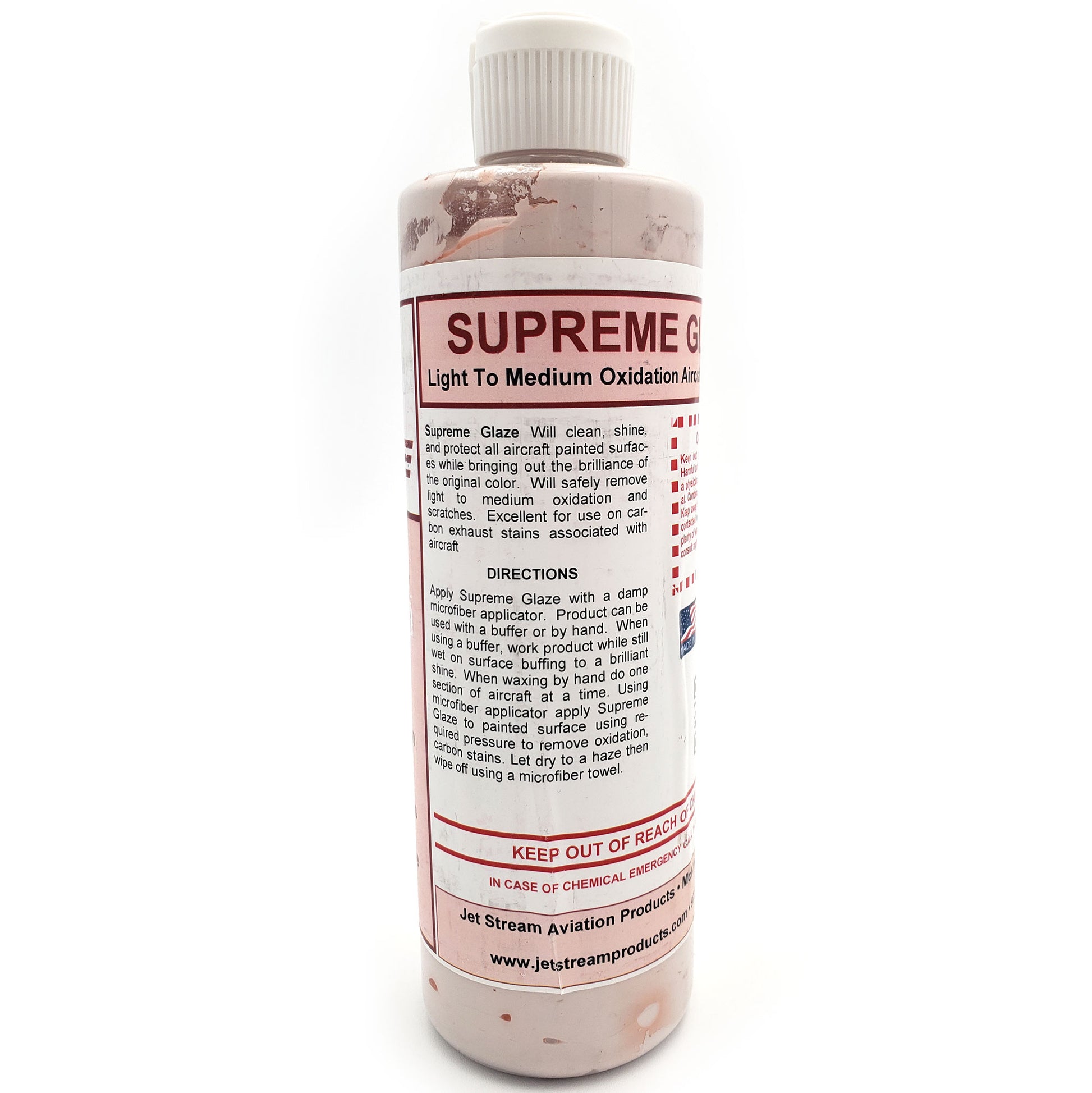 Jet Stream - Supreme Glaze Cleaner Wax, Pint, side a