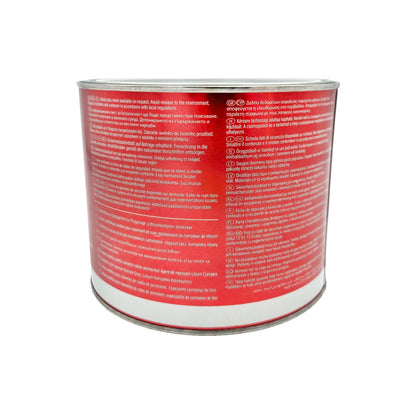 Mobil SHC 100 Synthetic Aviation Grease 4.4 lb can side view - durable aerospace grease for extreme conditions